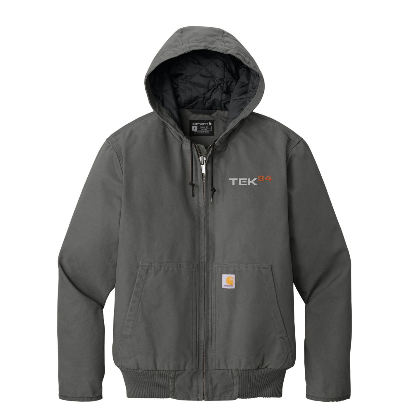 Carhartt Washed Duck Active Jac — Gravel