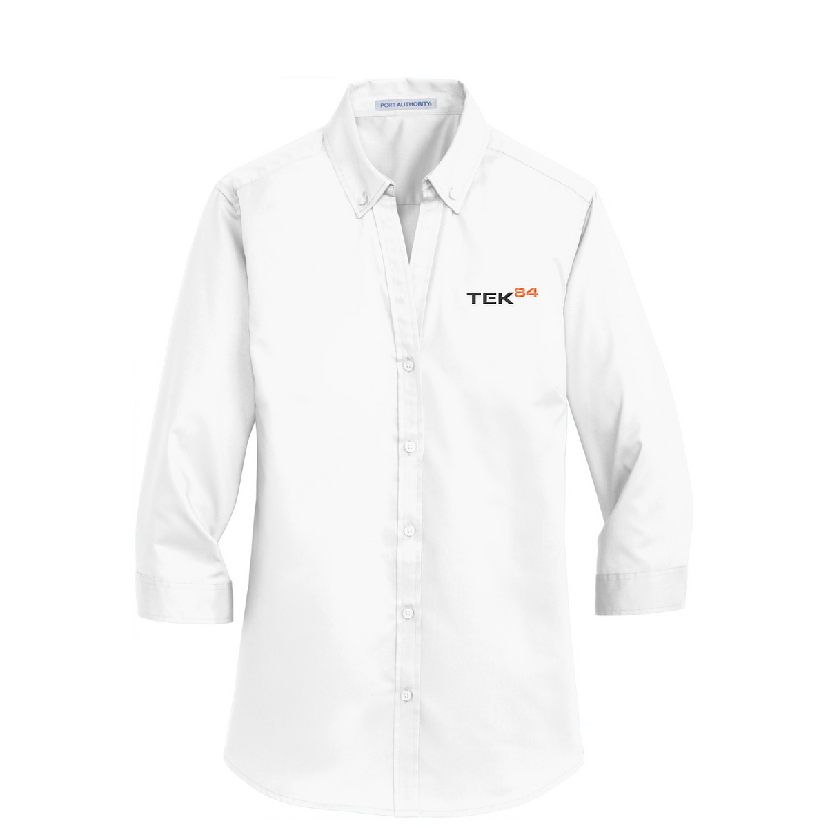 Port Authority Women's 3/4-Sleeve SuperPro Twill Shirt — White