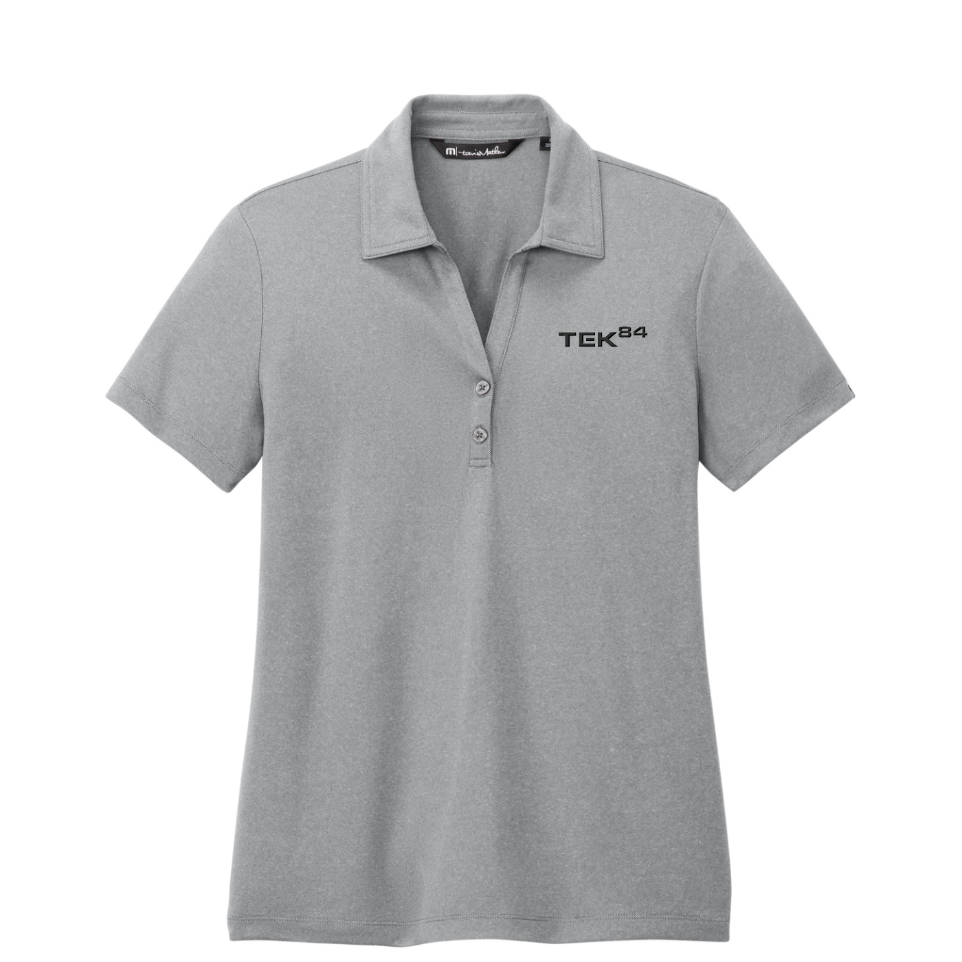 TravisMathew Women's Coto Performance Polo — Quiet Shade Grey Heather
