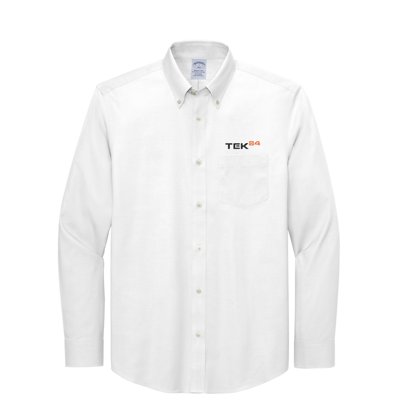 Brooks Brothers Wrinkle-Free Stretch Pinpoint Shirt — White