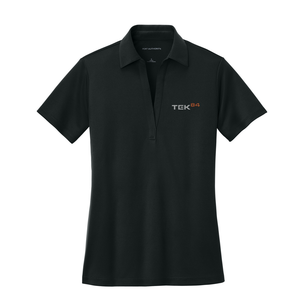 Port Authority Women's Silk Touch Performance Polo — Black