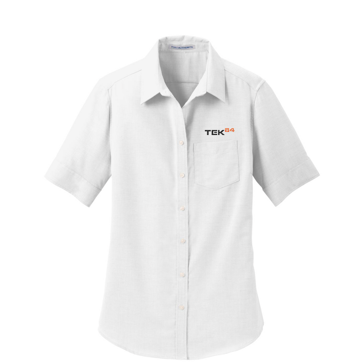 Port Authority Women's Short Sleeve SuperPro Oxford Shirt — White