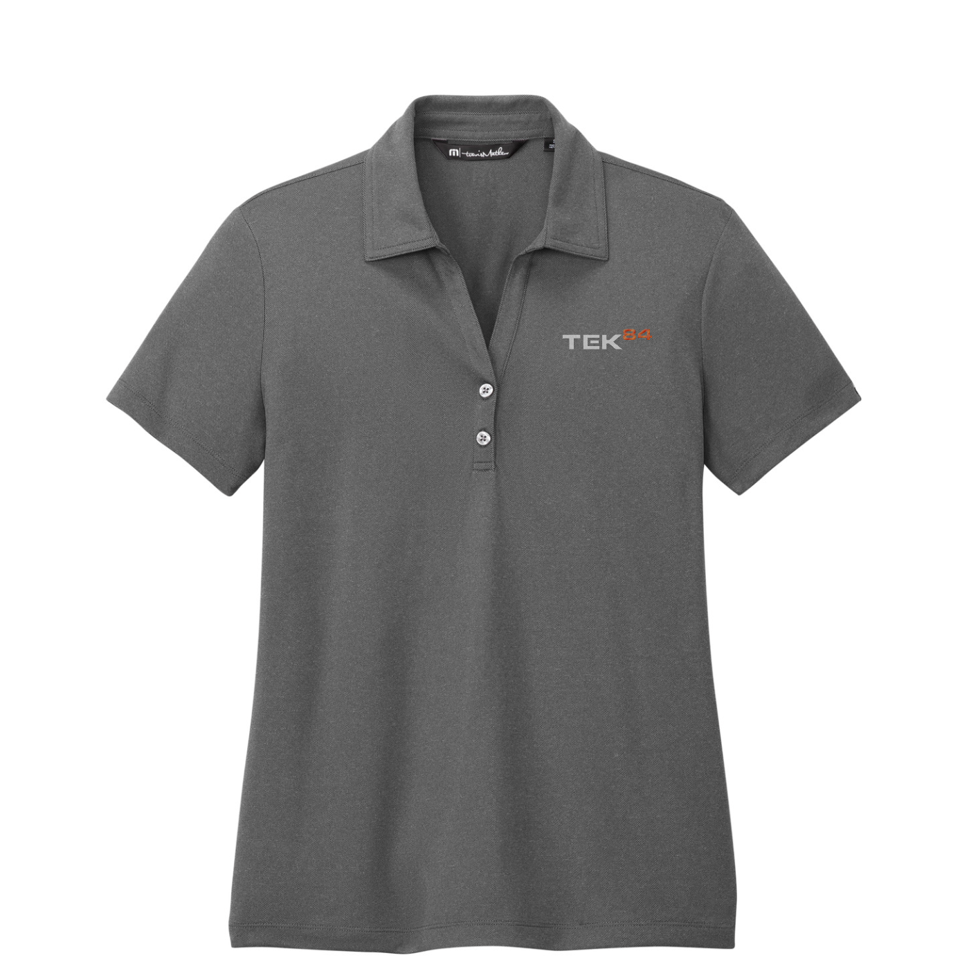 TravisMathew Women's Coto Performance Polo — Quiet Shade Grey/ Black